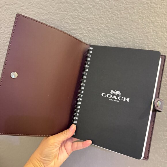 Coach Boxed Notebook And Pencil Case Set In Signature Canvas CCP97 - Picture 4 of 16